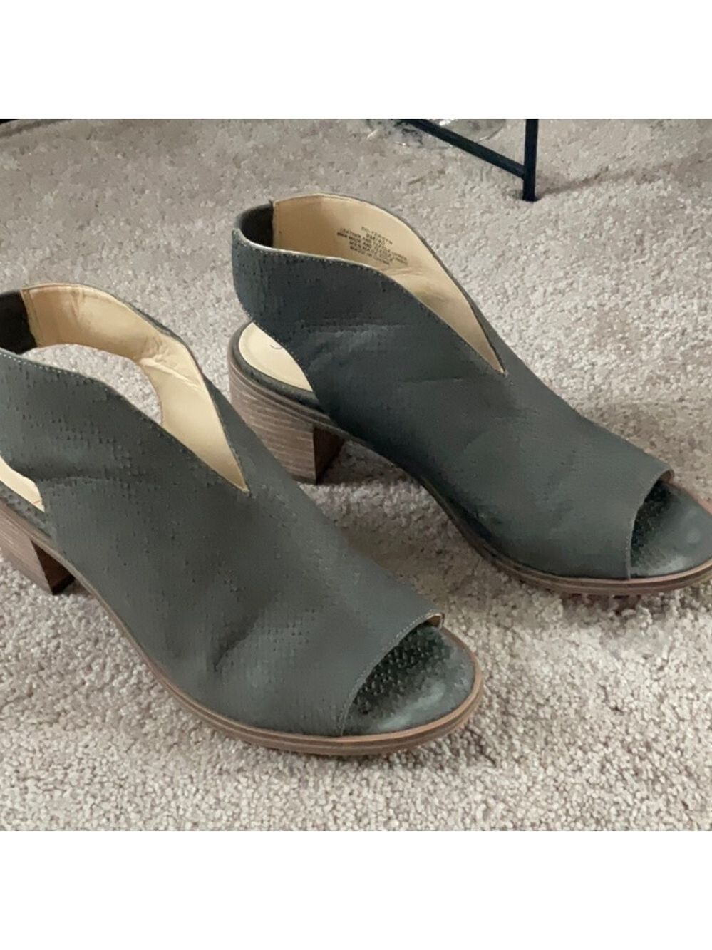 Sole Society Terran Sandal Slate Gray Leather US 9 - Picture 2 of 6
